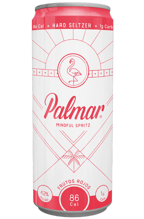 lata Palmar con sabor frutos rojos con 86 calorías y 4.2% alcohol